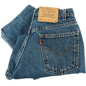 Vintage Levis 550 Relaxed Fit Jeans Blue Denim 32x30 Vintage 90s ORANGE TAG Y2K